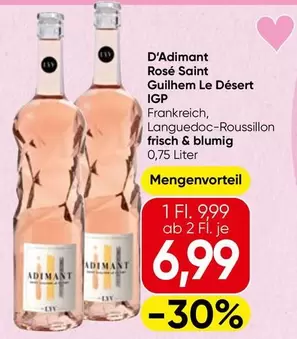 Rosé Saint Guilhem Le Désert IGP