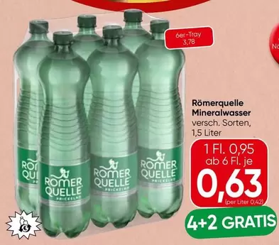 Mineralwasser versch. Sorten