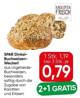SPAR Dinkel-Buchweizen-Weckerl
