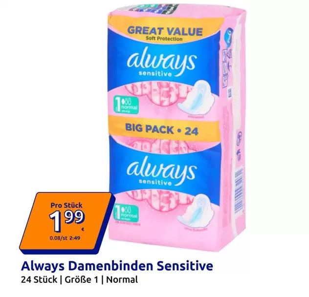 Damenbinden Sensitive