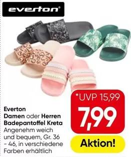 Damen oder Herren Badepantoffel Kreta