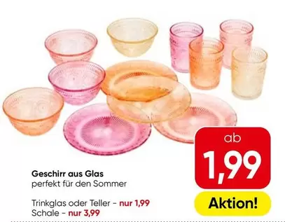 Trinkglas oder Teller
