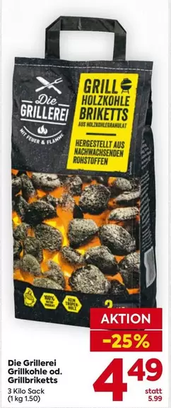 Grillholzkohle Briketts