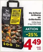 Grillholzkohle Grillbriketts