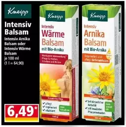 Intensiv Balsam Arnika oder Intensiv Wärme Balsam