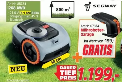 Segway - Mähroboter-Garage