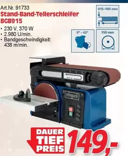 Stand-Band-Tellerschleifer BGB915