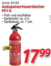 Autopulverfeuerlöscher PS1-X