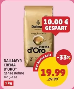 CREMA D'ORO ganze Bohne