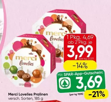 Merci Lovelies Pralinen