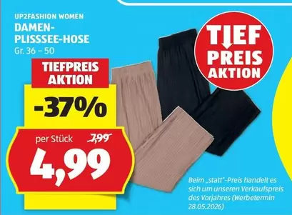 DAMEN-PLISSSEE-HOSE