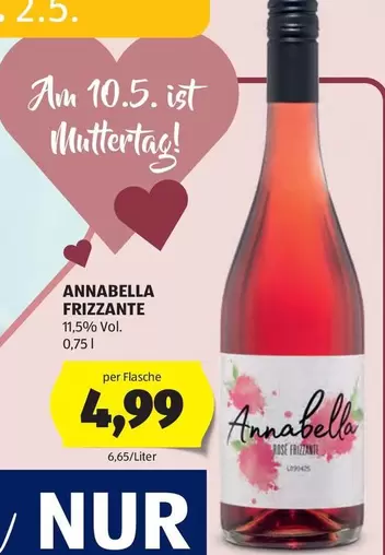 ANNABELLA FRIZZANTE 11,5% Vol. 0,75 l