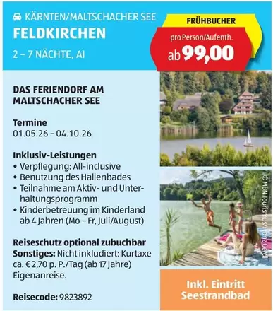 Ferienwohnungen Feldkirchen am Maltchacher See
