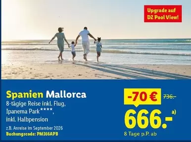 Park - Spanien Mallorca 8-tägige Reise inkl. Flug, Ipanema , inkl. Halbpension