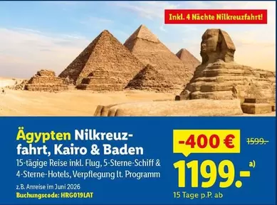 Baden - Ägypten Nilkreuzfahrt, Kairo &