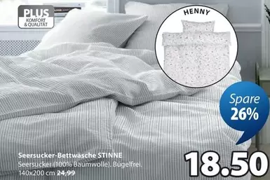 Seersucker-Bettwäsche STINNE