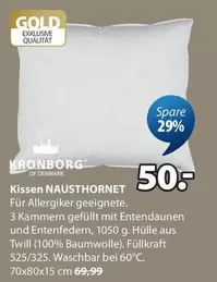 Gold - Kissen NAUSTHORNET