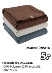 FleeceDecke DAGLILJE