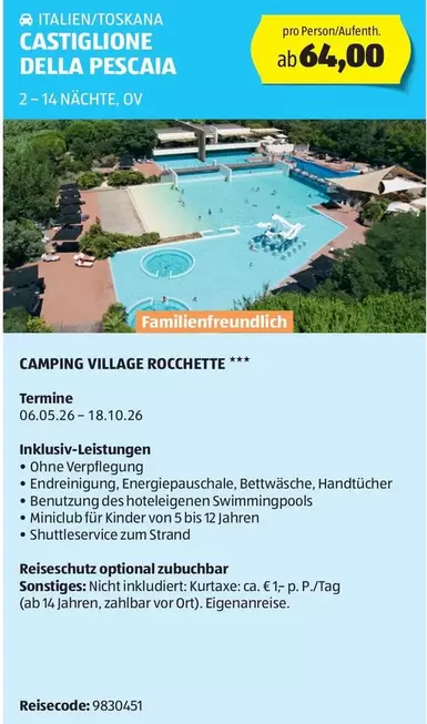 Camping - CASTIGLIONE DELLA PESCAIA