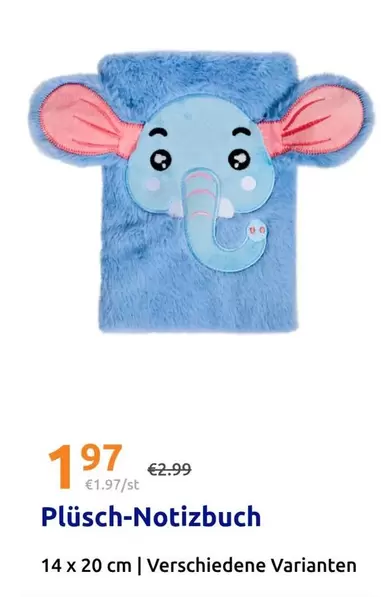 Plüsch-Notizbuch