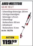 AKKU-MULTITOOL GE-HC 18 Li T