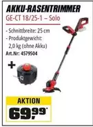 Einhell - AKKU-RASENTRIMMER GE-CT 18/25-1