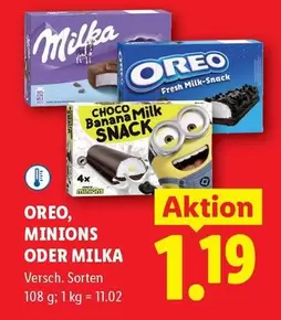 Milka - OREO, MINIONS ODER MILKA
