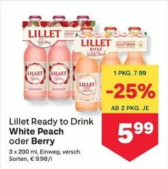 Lillet - Ready to Drink White Peach oder Berry