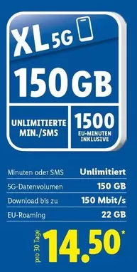 XL 5G 150GB