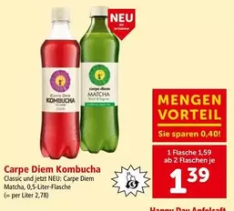 Cap - Carpe Diem Kombucha Classic and Matcha