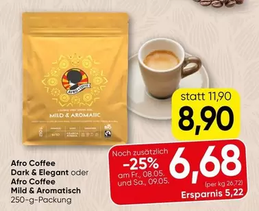 Dark - Afro Coffee  & Elegant oder Afro Coffee Mild & Aromatisch