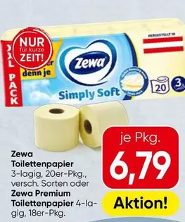 Toilettenpapier 3-lagig, 20er-Pkg., versch. Sorten oder Toilettenpapier 4-lagig, 18er-Pkg.