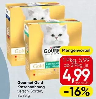 Gold - Gourmet  Katzenahrung