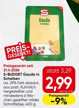 Gouda in Scheiben