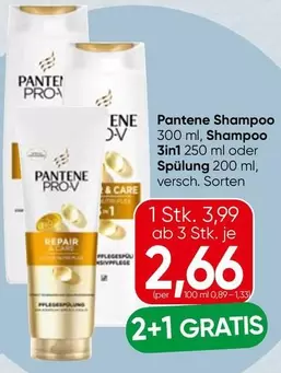 Shampoo 300 ml, Shampoo 3in1 250 ml oder Spülung 200 ml