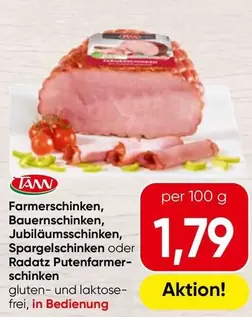 Farmerschinken, Bauernschinken, Jubiläumsschinken, Spargelschinken oder Radatz Putenfarmer-schinken