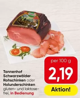 Tannenhof Schwarzwälder Rohschinken oder Holunderschinken