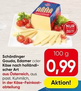 Gouda, Edamer oder Käse nach holländischer Art