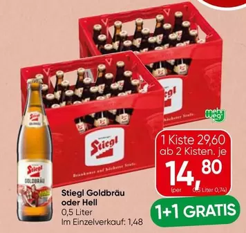 Stiegl -  Goldbräu oder Hell