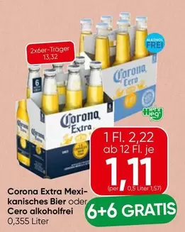 Corona Extra Mexikanisches Bier oder Cero alkoholfrei