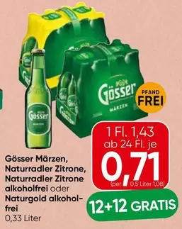 Märzen, Naturradler Zitrone, Naturradler Zitrone alkoholfrei oder Naturgold alkohol-frei