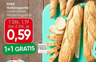 Halbbaguette traditionelles Weizenbaguette