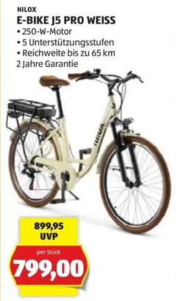 Weiss - E-BIKE J5 PRO WEISS