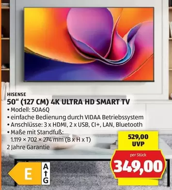 50" (127 CM) 4K ULTRA HD SMART TV