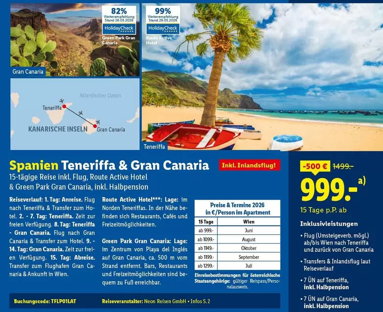 Park - Spanien Teneriffa & Gran Canaria