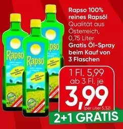 Rapso 100% reines Rapsöl