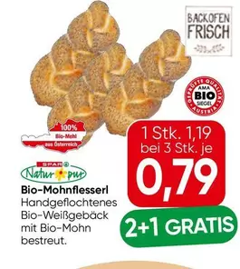 Bio-Mohnflesserl Handgeflochtenes Bio-Weißgebäck