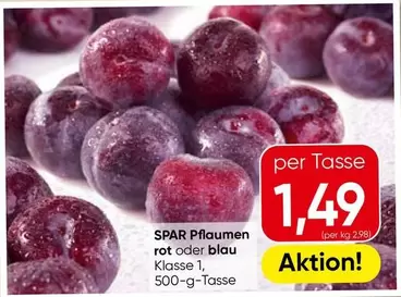 Pflaumen rot oder blau