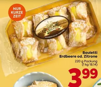 Bauletti Erdbeere od. Zitrone