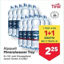 Mineralwasser Tray